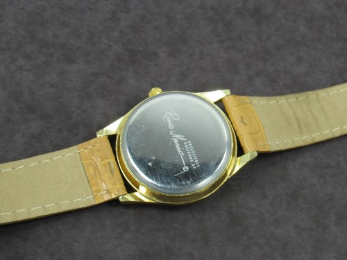 Vintage RUANNE MANNNG Horse Art Watch Brown Gold Tone Working New Battery - Picture 14 of 20