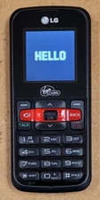LG 101 / VM101 - Black and Silver ( Virgin Mobile ) Rare Cellular Phone