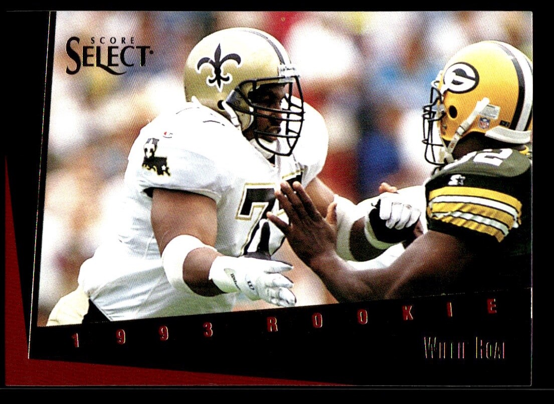1993 Select #181 Willie Roaf New Orleans Saints Rookie Football Card