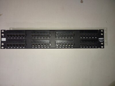 AMP NetConnect Universal Wiring Cat 5E 2U 48 Port Patch Panel