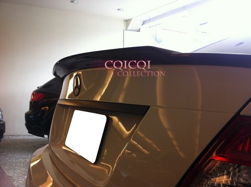 Painted Gloss Black M-BENZ 08~14 W204 C class Sedan V type trunk spoiler ◎ - Picture 3 of 3