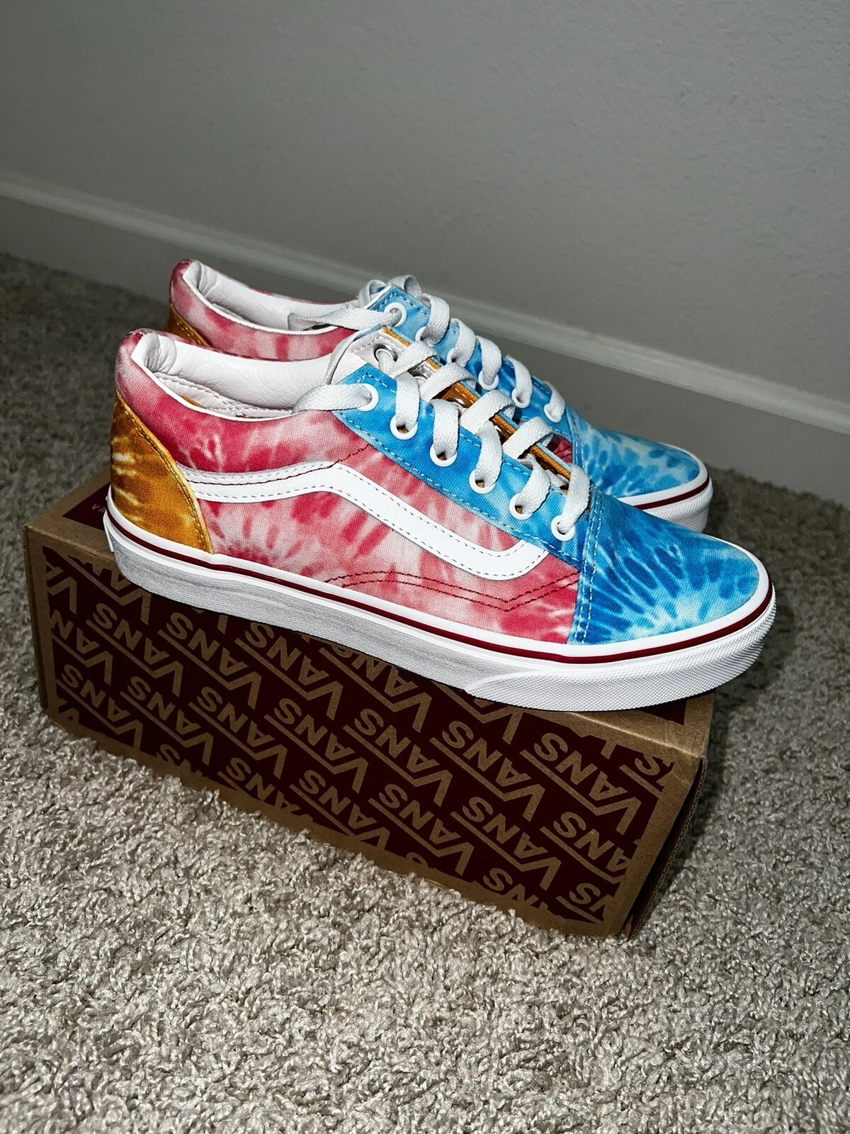 Vans Oldol Sko Tie Dyeck Blockni bam 4 5i