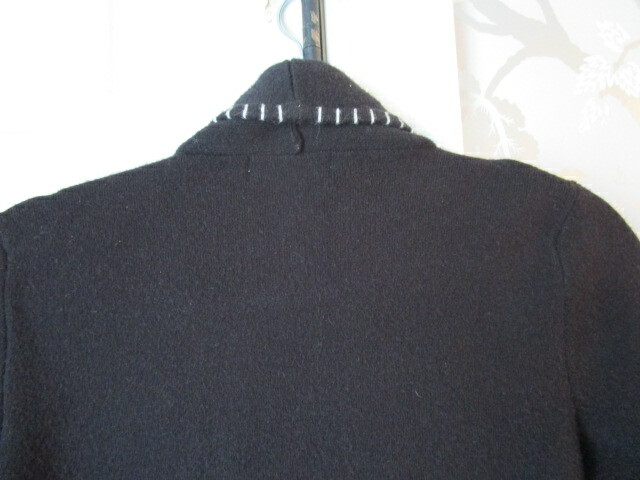 Magaschoni Black Long OpenFrt Cardigan Sweater Ja… - image 6