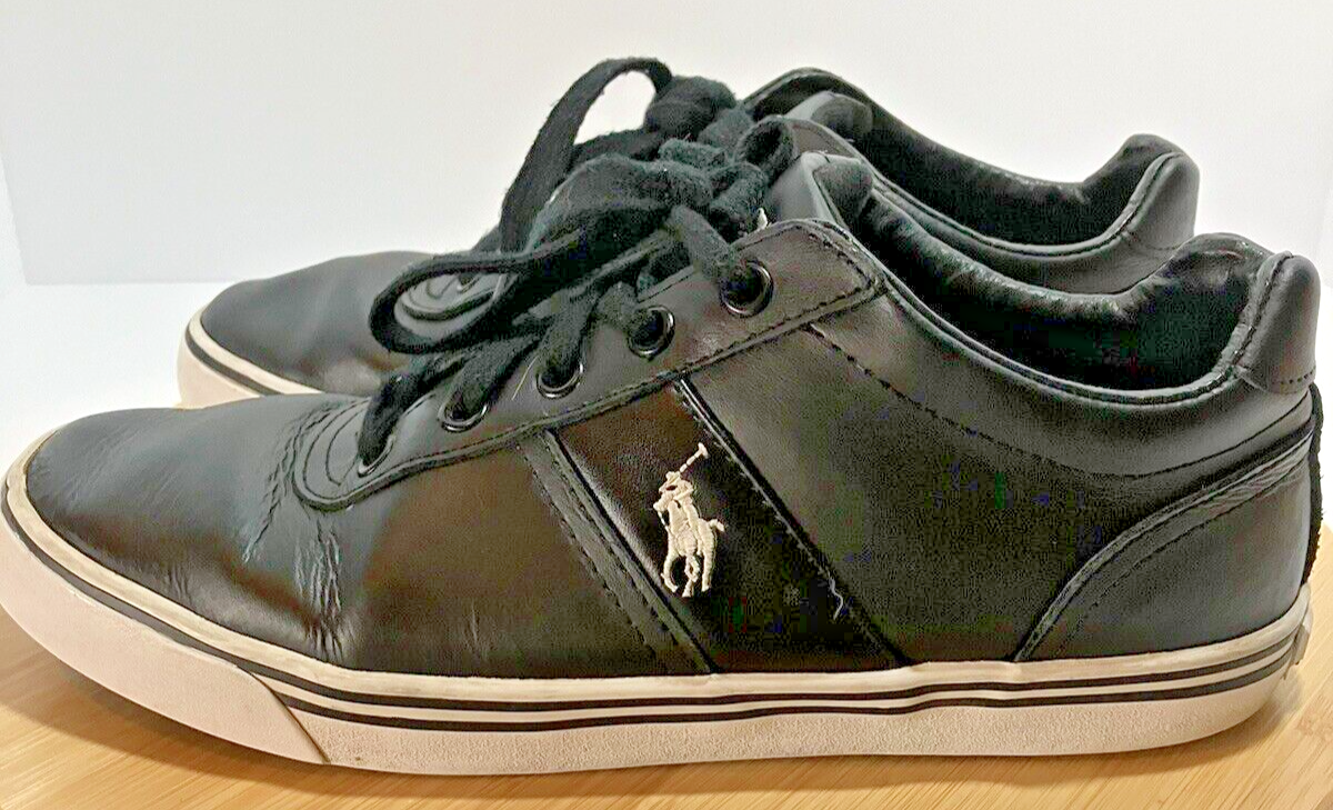 Scarpa sneakers POLO RALPH LAUREN uomo Hanford PONY casual pelle nera TG 9 D
