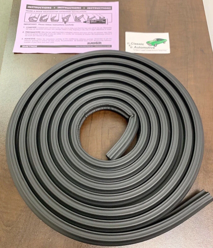 Chevrolet Nova 1968-74 sello de maletero Chevy II Nova Weatherstrip Metro Supersoft EE. UU. Foto 2 de 3