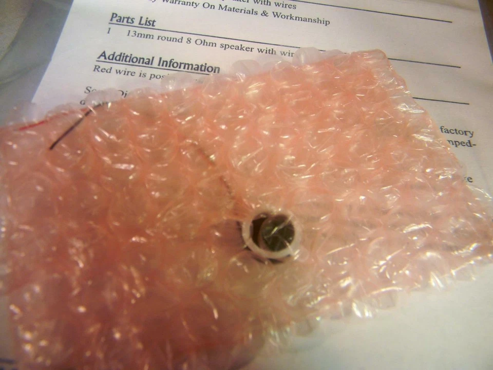 Digitrax SP13138 All Scales 10mm x 18mm Oval Speaker 8 Ohms - Image 4 of 4