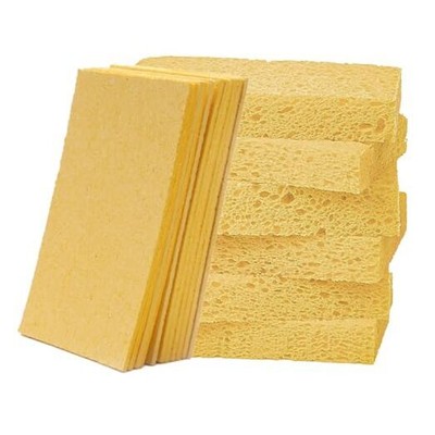  Biodegradable Kitchen Sponges Washing Up, Natural Compostable 12 Yellow