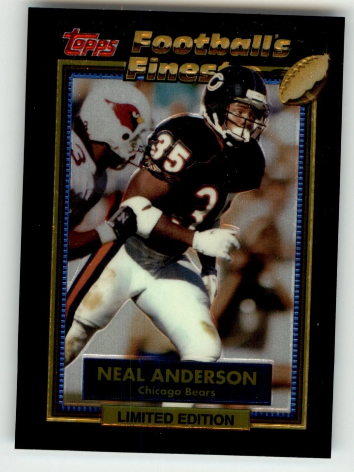 1992 TOPPS FOOTBALL'S FINEST 1-44 / SEE DROP DOWN MENU 4 CARD U WILL RECEIVE - Image 2 of 4