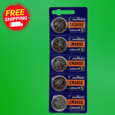 Murata CR2032 Lithium 3V Watch Battery (Exp  2034)  5Pc