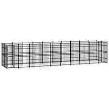 NNEVL Outdoor Dog Kennel Steel 18.43 m 