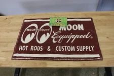 Mooneyes Moon Equipped Brown Carpet Home and Office Floor Mat MQG212BR 28" X 18"