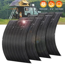 800W 200W Watt Portable Flexible Solar Panel 18V RV Camping Off-Grid Rooftop US