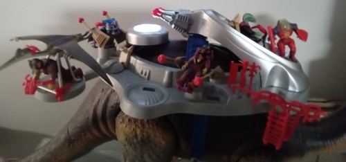 RULONS brontosaurus & BRAINBOX-*modified/restored Dino Riders TYCO 1989 - Picture 12 of 15