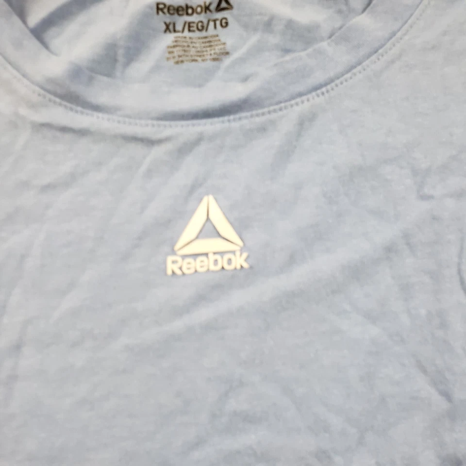 Reebok Shirt Womens Extra Large Blue White Outdoor Lightweight Active Ladies - Image 3 of 4