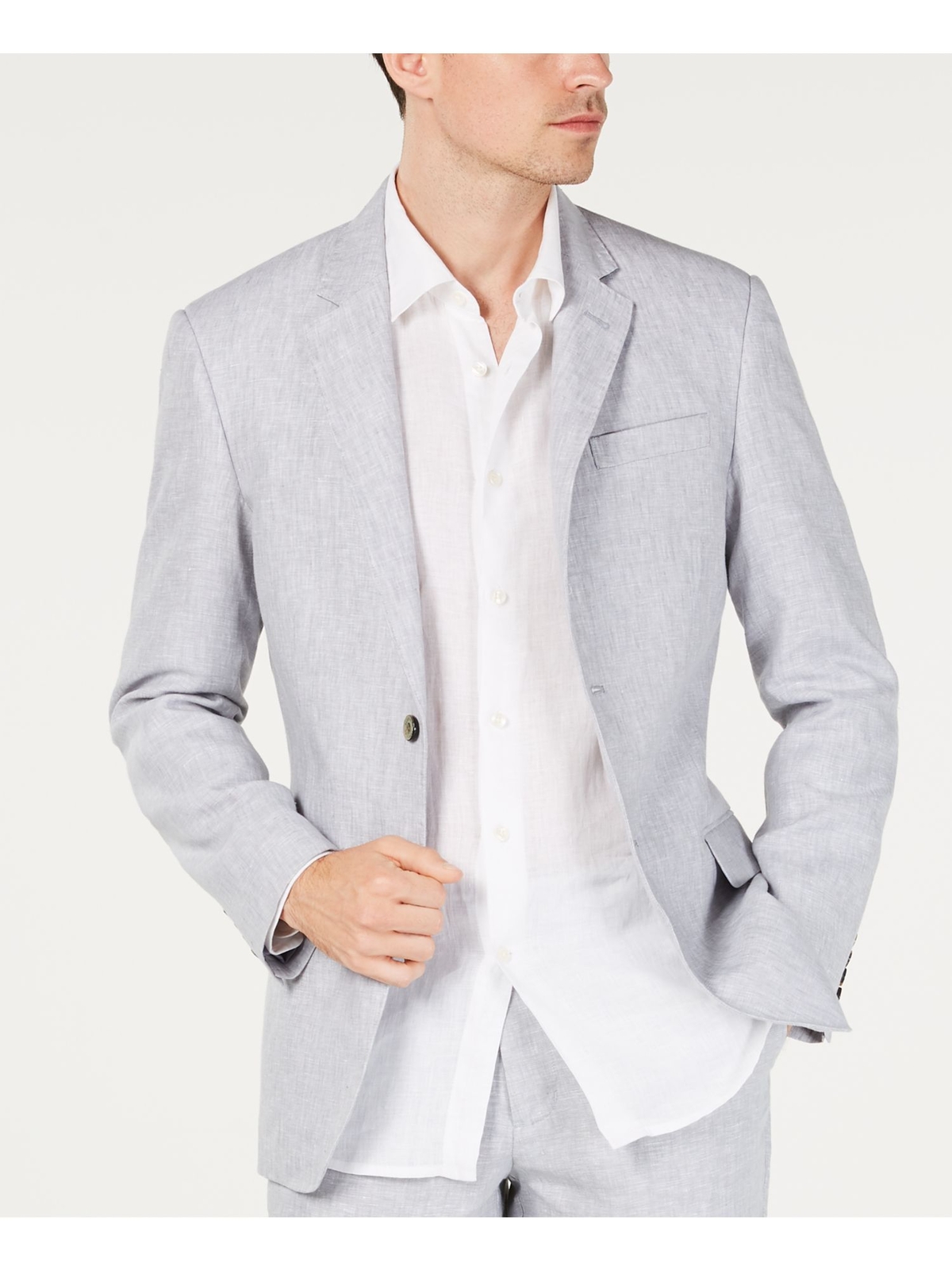 Мужской однобортный пиджак TASSO ELBA серого цвета XXL 4690₽