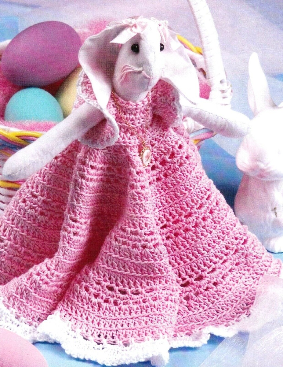 PRETTY Bonny Belle Bunny Dress/Decor/Crochet Pattern INSTRUCTIONS ONLY