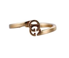 18k Gucci Running GG Yellow Gold Ring Retail 850