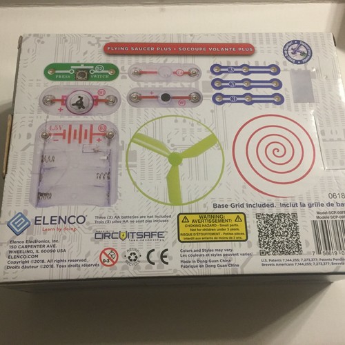 New Snap Circuits Flying Saucer Plus 13 Electric Project Kit - Picture 5 of 8