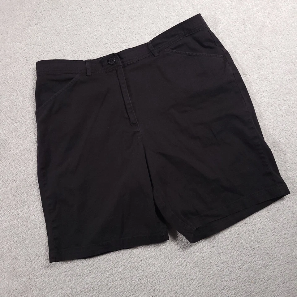 Bermudas de tiro alto negras 16 ciervo blanco para mujer 8,5" entrepierna Foto 2 de 4