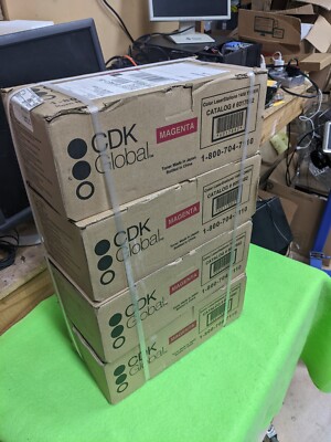 LOT of 4 -CDK Global Color LaserStation 1400 Toner - Magenta