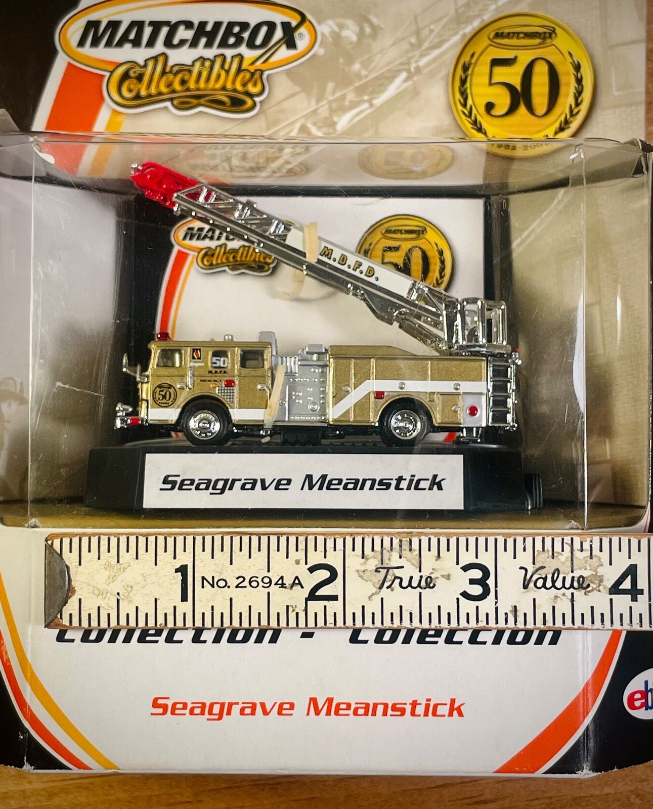 DieCast Fire Truck Matchbox Collectibles 50th Ann. Seagrave Meanstick