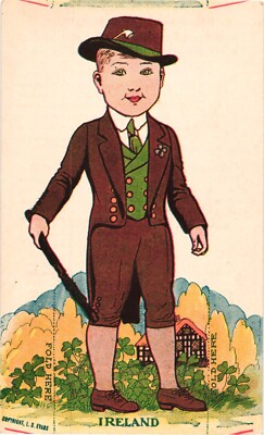 Ireland Cut-Out Doll Fogelson's Better Bread Fogelson's Bakery 1920s Newton NJ