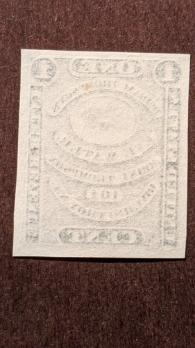 U.S. Private Die Revenue stamp #RS242p(3) proof - Picture 2 of 2