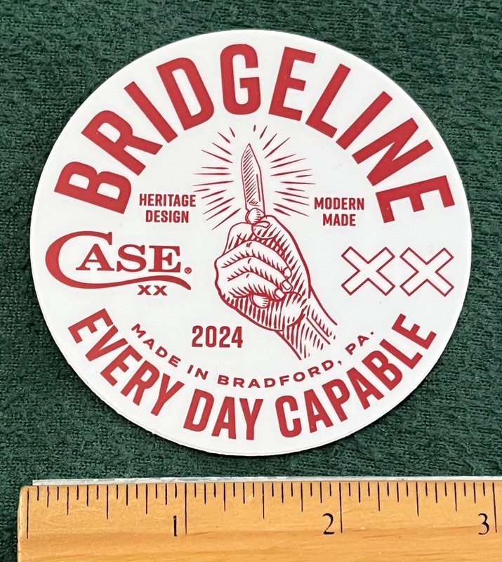 Case Knives XX Bridgeline Sticker Decal Every Day Capable 2024 Truck Bradford PA