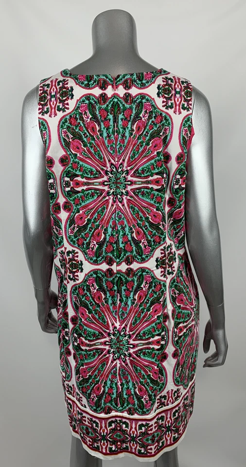 London Times 紧身连衣裙 18 多色花卉船领无袖 — 第 3/4 张图片