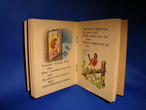 A Little Mother Goose Tiny Tales Whitman 2934 Janet Laura Scott Vintage - Imagen 9 de 10