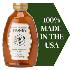 2 lbs. of 100 Raw, Unfiltered  Unheated Georgia Honey, New 2025 Crop