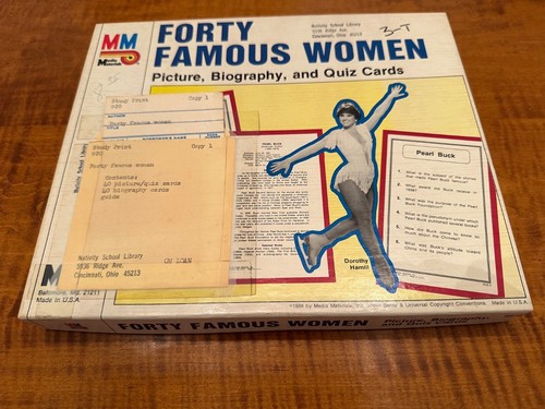 Forty Famous Women--Picture, Biography, Quiz Cards - 第 1/7 張圖片