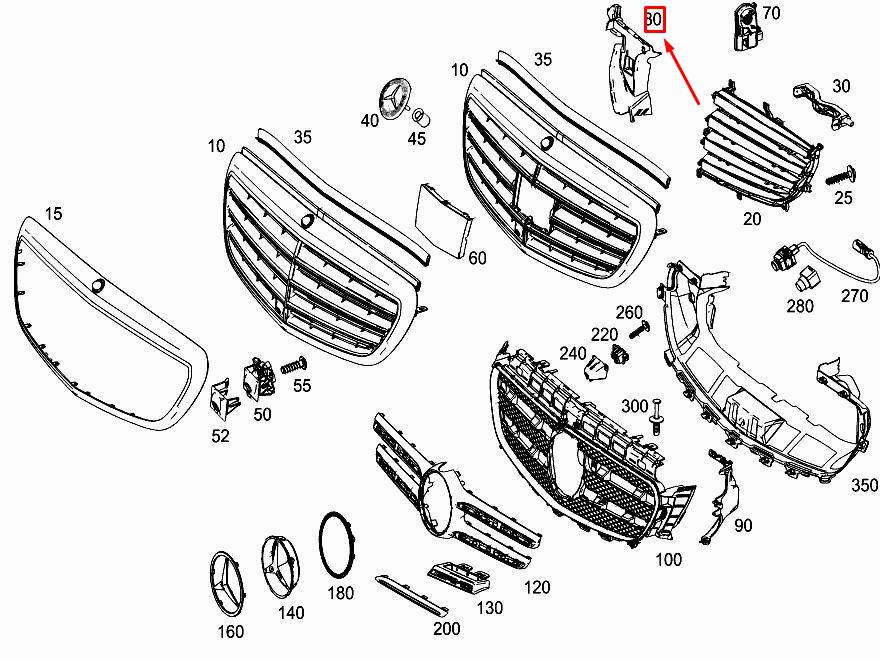 NEW MERCEDES-BENZ E W213 LEFT AIR DUCT SEGMENT A2135051130 