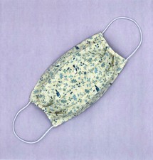 Cotton Face Mask With Filter Pocket Washable Handmade Bird Floral Botanical