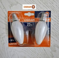 Osram Superlux Krypton GlüHlampe E14 25W Kerze Dimmbar Soft White Weiß Warm Opal