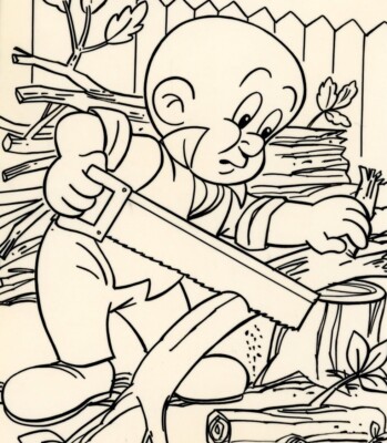 Whitman Warner Brothers Bugs Bunny original cartoon artwork drawing 1977 #27