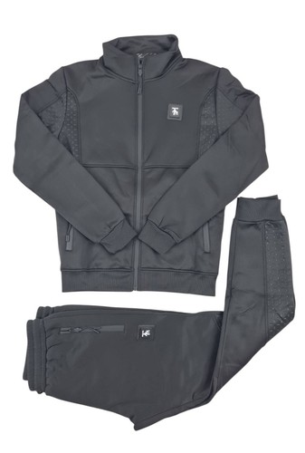 Time Is Money Trainingsanzug Herren Designer Slim Fit Reißverschluss Jacke & Urban Jogginghose Set - Bild 2 von 22