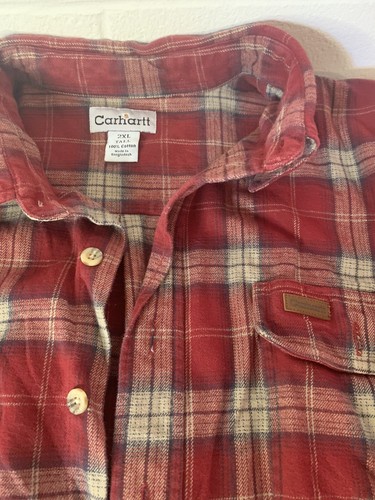Carhartt Heavyweight Flannel Shirt 2XL 