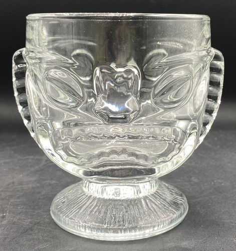 Set Of Four Vintage Glass Tiki Cocktail Glasses By Indiana Glass 4 5/8" - Picture 3 of 5