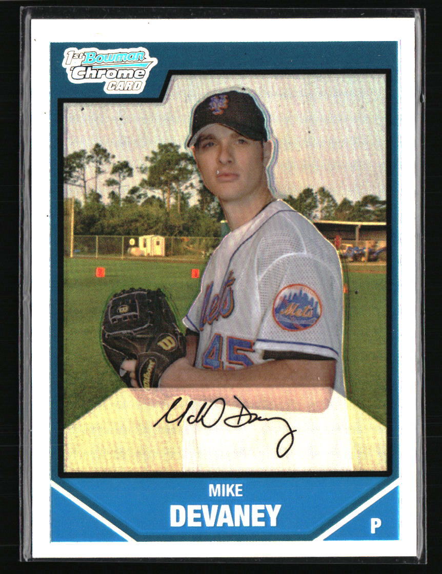 Michael Devaney 2007 Bowman Chrome Refractor #BP40 Serial #/500 Baseball Card