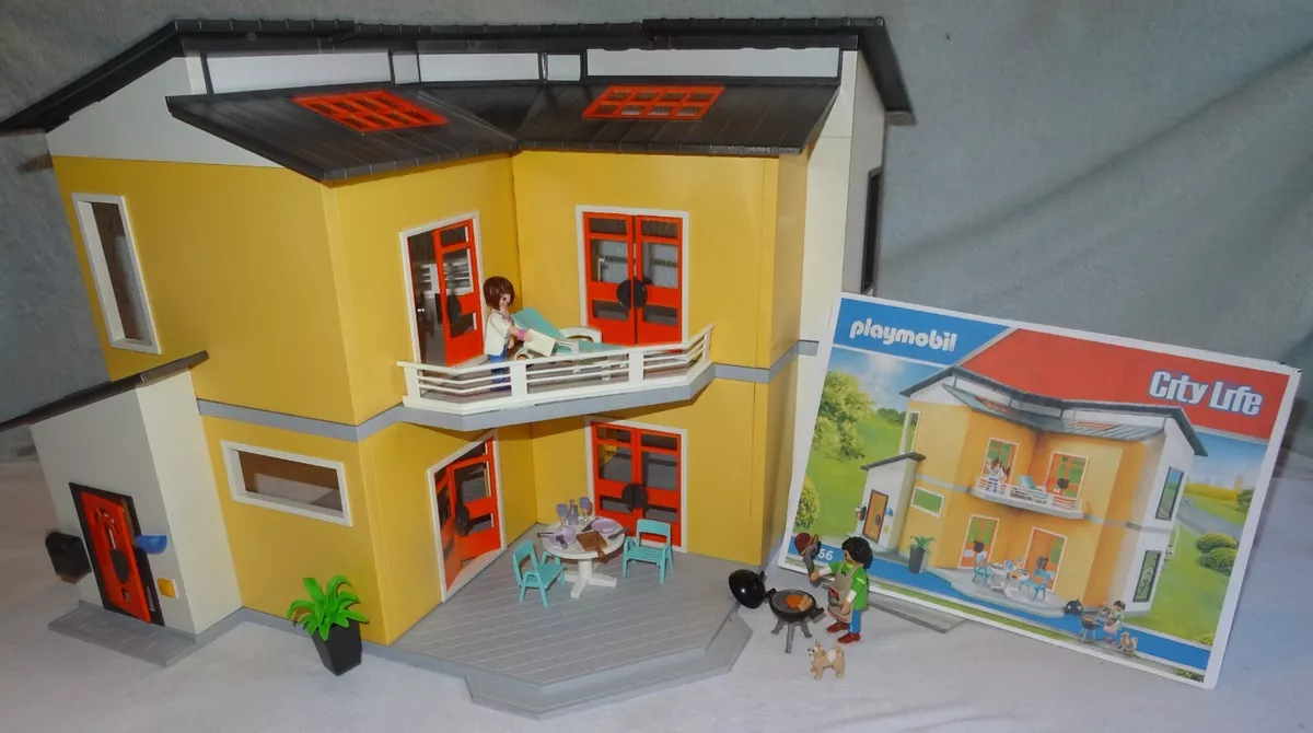 Playmobil 9266 City Life Modern House + Working Doorbell and Sound