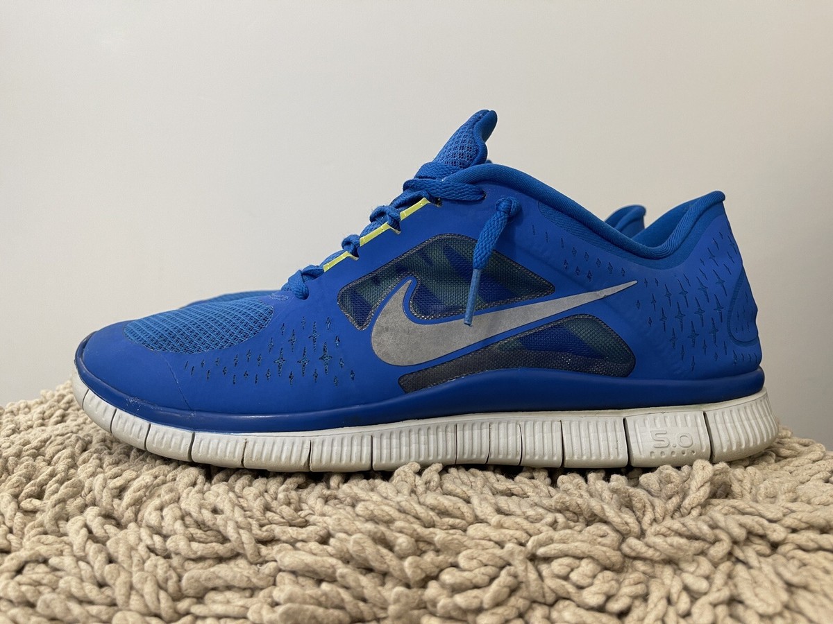 Nike Free Run 3 +, 510642-401, Blue/White, Mens Running Nike Free Run 3 +, 510642-401, Blue/White, Mens Running