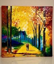 Leonid Afremov 30" X 30" Signed And Autographed Original Oil Painting