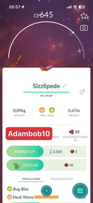 #ad Pokémon Go Shiny Sizzlipede Mini PTC Trade 20K Stardust 1 Million Stardust $5.90
