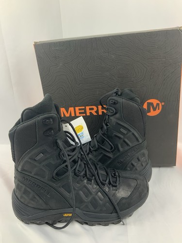 Merrell Thermo Rogue 8” LTR WP ICE+ Stivali Uomo Nero Taglia 10,5 (J33619) Nuovi - Foto 2 di 8