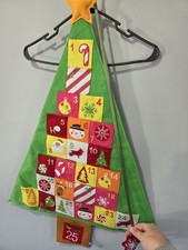 Embroidered Fabric Advent Calender Christmas Tree