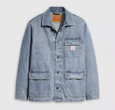 Levi's Workwear Men's Broadway Engineer Coat Relaxed Fit Jeans Jacket  Blue M, L