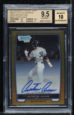 2012 Bowman Draft Chrome Picks Gold Refractor 38/50 Austin Aune BGS 9.5 Auto t4k