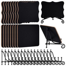 16 Set Mini Chalkboard Signs with Iron Stand Food Labels for Party Buffet Sma...