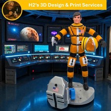 Major Matt Mason   Doug Davis Helmet, base, moon support blaster Gun - Great